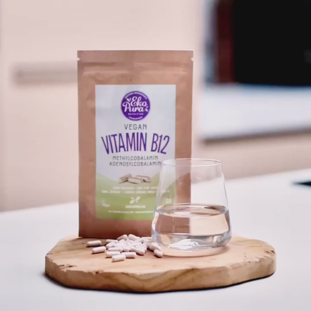 Vegan vitamine B12 capsules nemen met water